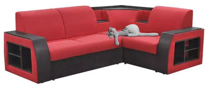 Угловой диван с полкой Андерсен дизайн 15