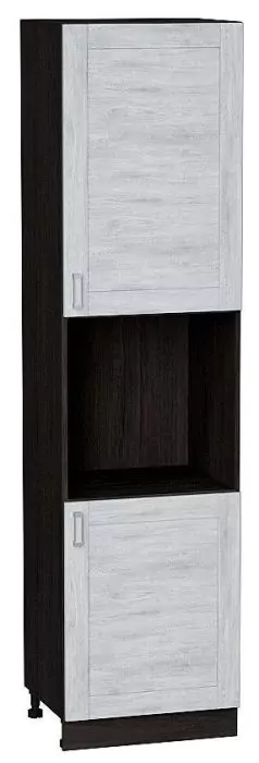 Шкаф пенал под бытовую технику с 2-мя дверцами Лофт 600Н (для верхних шкафов высотой 920) Nordic Oak/Венге