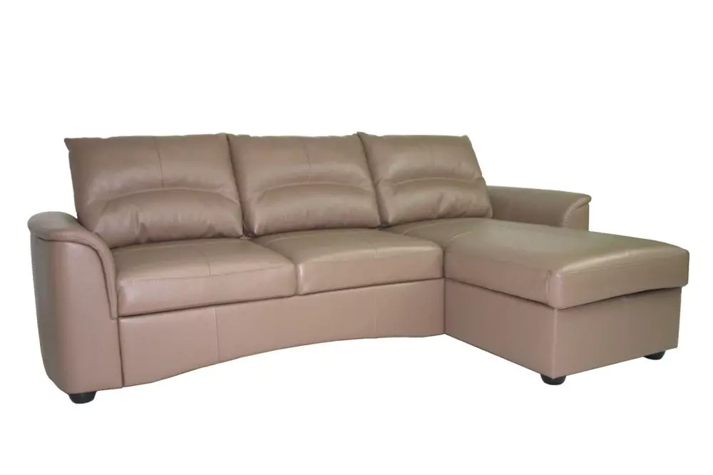 Угловой диван Фиджи кожаный дизайн 4