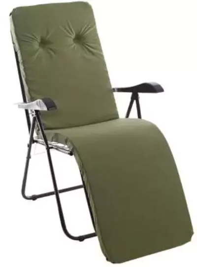 Кресло-шезлонг Машека зеленое сидя