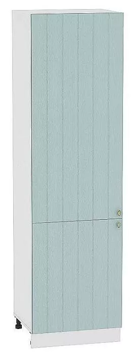 Шкаф пенал с 2-мя дверцами Прованс 600 (для верхних шкафов высотой 720) Голубой/Белый
