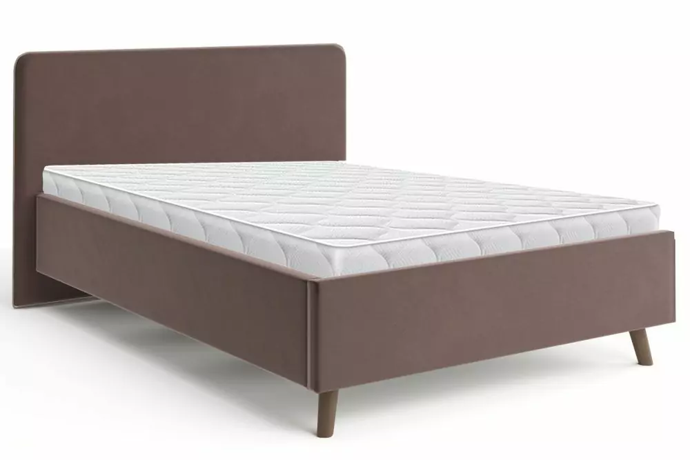 Интерьерная кровать Ванесса 140 с мягкой спинкой дизайн 1