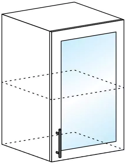 Шкаф верхний со стеклом ШВС 500 арт153