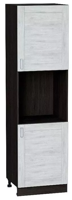 Шкаф пенал под бытовую технику с 2-мя дверцами Лофт 600 (для верхних шкафов высотой 720) Nordic Oak/Венге