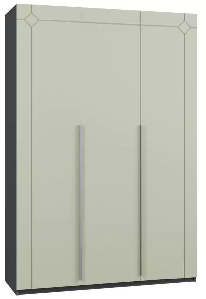 Шкаф трехдверный распашной Софттач Лайт дизайн 11