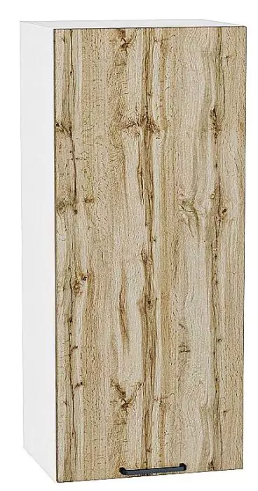 Шкаф верхний с 1-ой дверцей Флэт 920х400 Wotan Oak 2S/Белый
