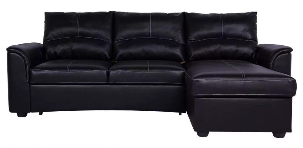 Кожаный угловой диван Фиджи с канапе дизайн 4
