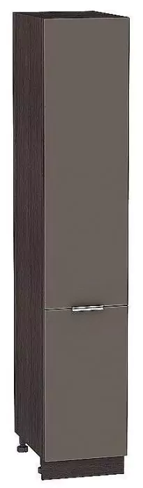 Шкаф пенал с 2-мя дверцами Терра 400 (для верхних шкафов высотой 720) Смоки Софт/Венге