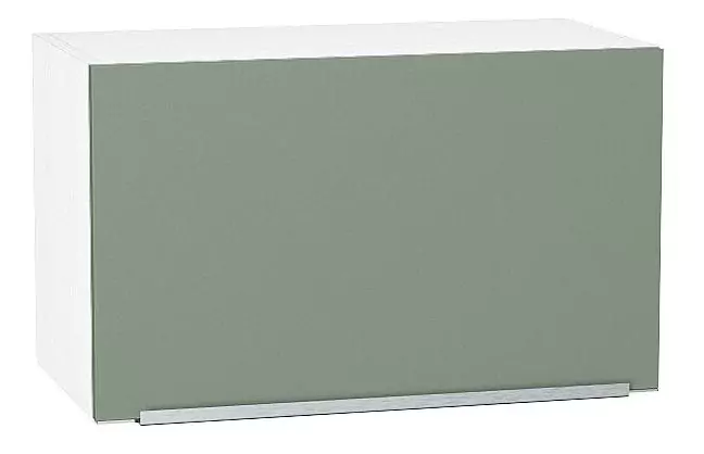 Шкаф верхний горизонтальный Фьюжн 600 Silky Mint/Белый