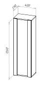 Шкаф навесной Поинт Тип-21 Серый 