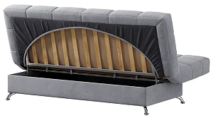 Прямой диван Книжка металлический каркас Книжка Серый 