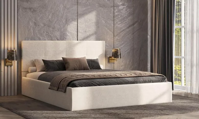 Кровать Манака 160х200 бежевая