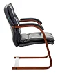 Кресло Бюрократ T-9927 Walnut-AV дизайн 1, Черный