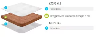 Матрас детский Лонакс Малыш Кокос 6 Бежевый 