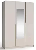 Шкаф распашной Рондело виз 3-дверный с зеркалом 1.5 м Бежевый