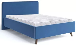 Интерьерная кровать с матрасом Ванесса 160 с мягкой спинкой Кровати без механизма 