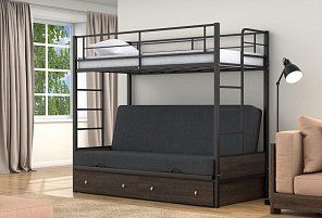 Двухъярусная кровать-диван Дакар 1 (с ящиком) Кровати без механизма 