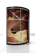 Радиусный шкаф-купе Мебелеф-12 Бежевый 