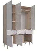 Шкаф распашной Сканди (Йорк 7) Белый 