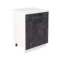 Шкаф нижний с ящиком ШН1Я 600 Нувель (бетон черный) 