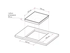 Индукционная варочная поверхность EVI 640-1 BL Черный