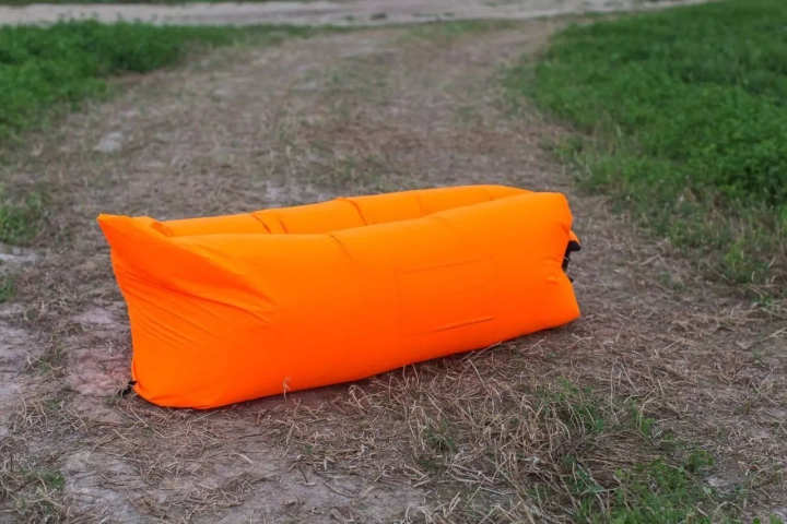 Надувной лежак AirPuf Оранжевый 2