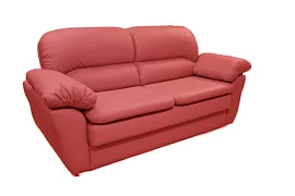 Прямой кожаный диван Георг 1 (Лофт) Выкатной 